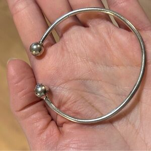 Sterling Silver Open bangle Bracelet